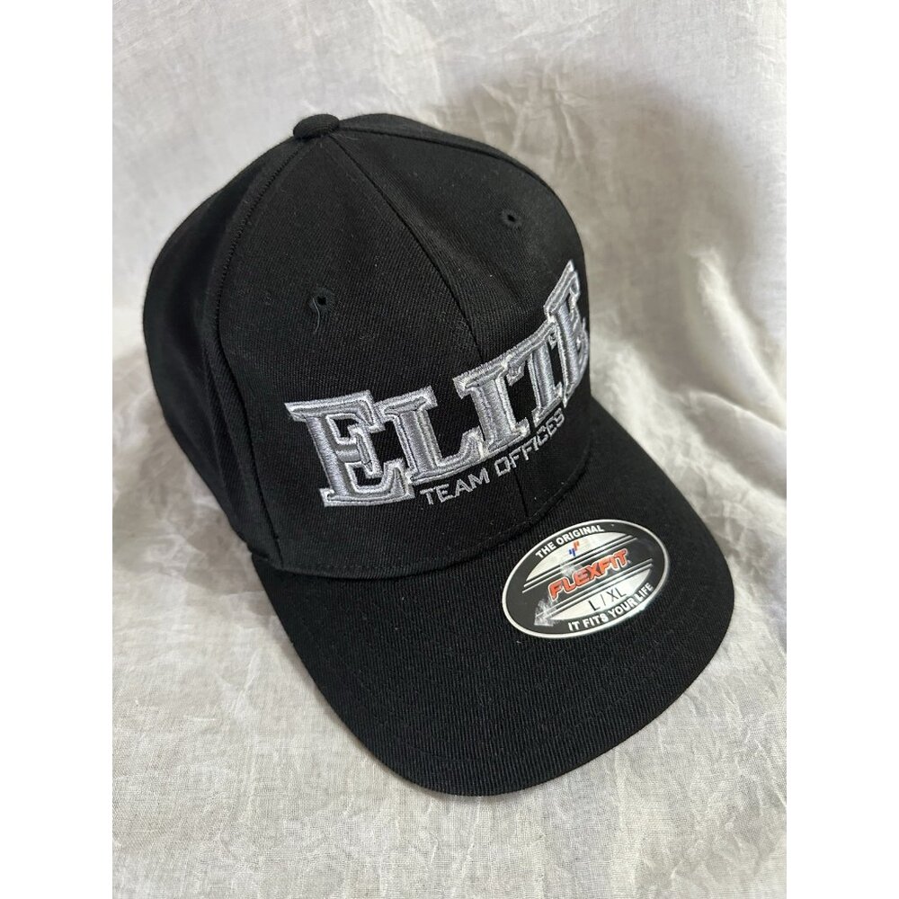🌵4/$25  Elite Team Offices‎ RCH Factory Racing Hat Black Flexfit L/XL Large